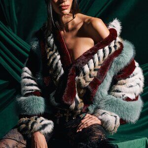 HAVE IT ALL PANELED FUR COAT - XL